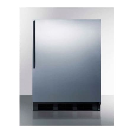 Summit Appliance Div. Summit-Built-In Undercounter Refrigerator-Freezer, 5.1 Cu. Ft., 24" Wide CT663BKBISSHV